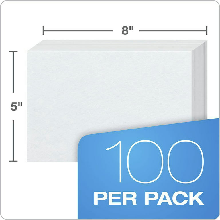 Oxford Colored Blank Index Cards - 100 Sheets - Plain - OXF7320BLU, OXF  7320BLU - Office Supply Hut