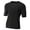 BLACK, variant on A4 N3283 Mens 7 vs 7 Compression T Shirt