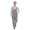 Grey, variant on Work Bib Overalls Adjustable Shoulder Straps Pockets Jumpsuit Wide Leg Solid Color Coverall Multi-Pocket Work Uniforms
