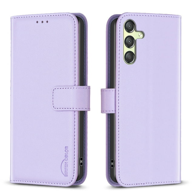 Compatible avec Samsung Galaxy A25 5G Étui Portefeuille avec Fentes pour Cartes Fermeture Magnétique Folio Rabattable
