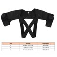 thumbnail image 5 of Double Shoulder Support Brace Adjustable Sweat Wicking Prevent Injuries Shoulder Stability Strap for Fitness Running, 5 of 5