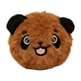 thumbnail image 2 of Interactive Dog Toys, Interactive Ball for Dogs, Interactive Dog Toys for Small Dogs, Small Dog Chew Toys, 3X3 Inch Brown Panda Shaped Plush Bounce Pet Toys, Portable Rolling, 2 of 6
