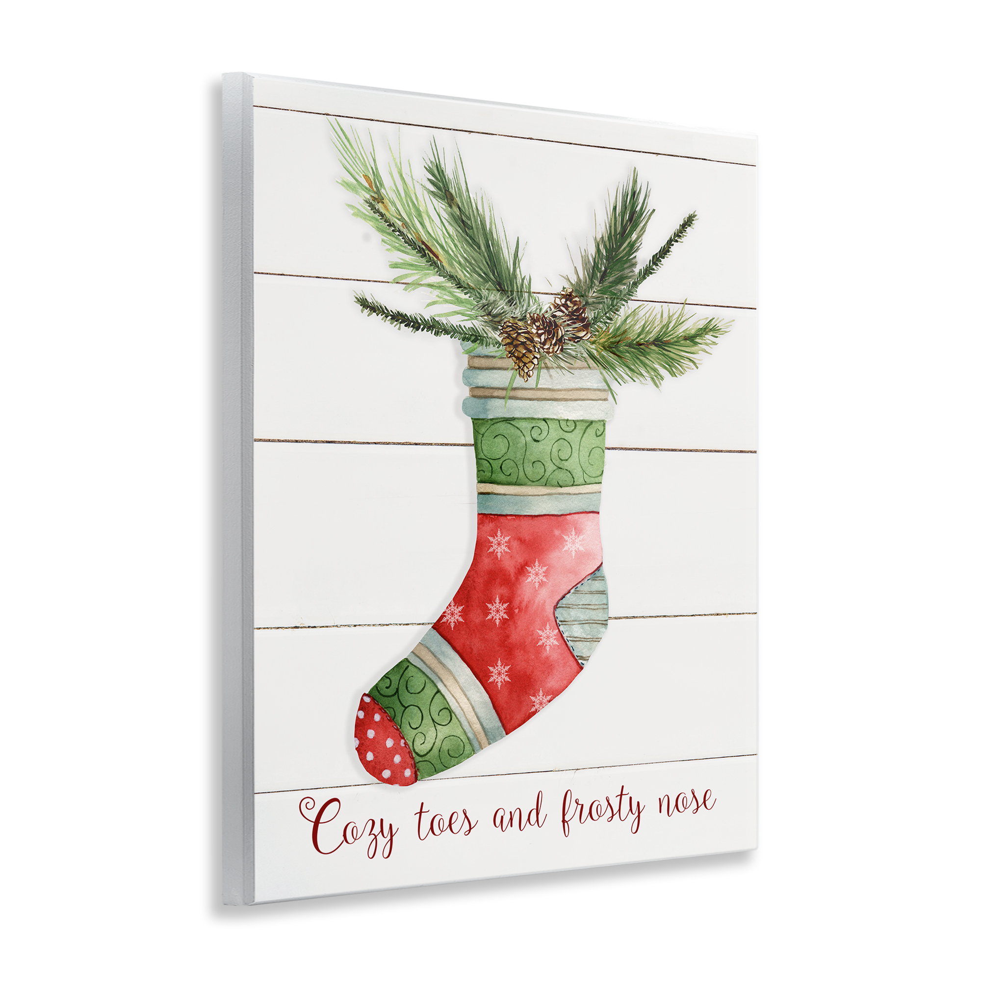 Stupell Industries Cozy Toes & Frosty Nose Holiday Painting Unframed Art Prints Wall Art, 11 x 14