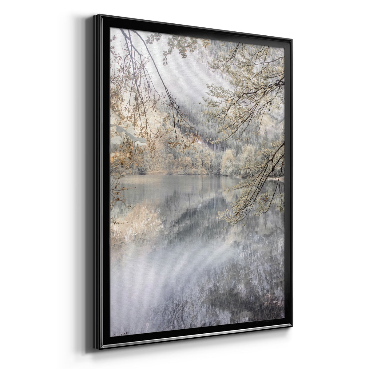 Misty Lake Premium Framed Print - Ready to Hang