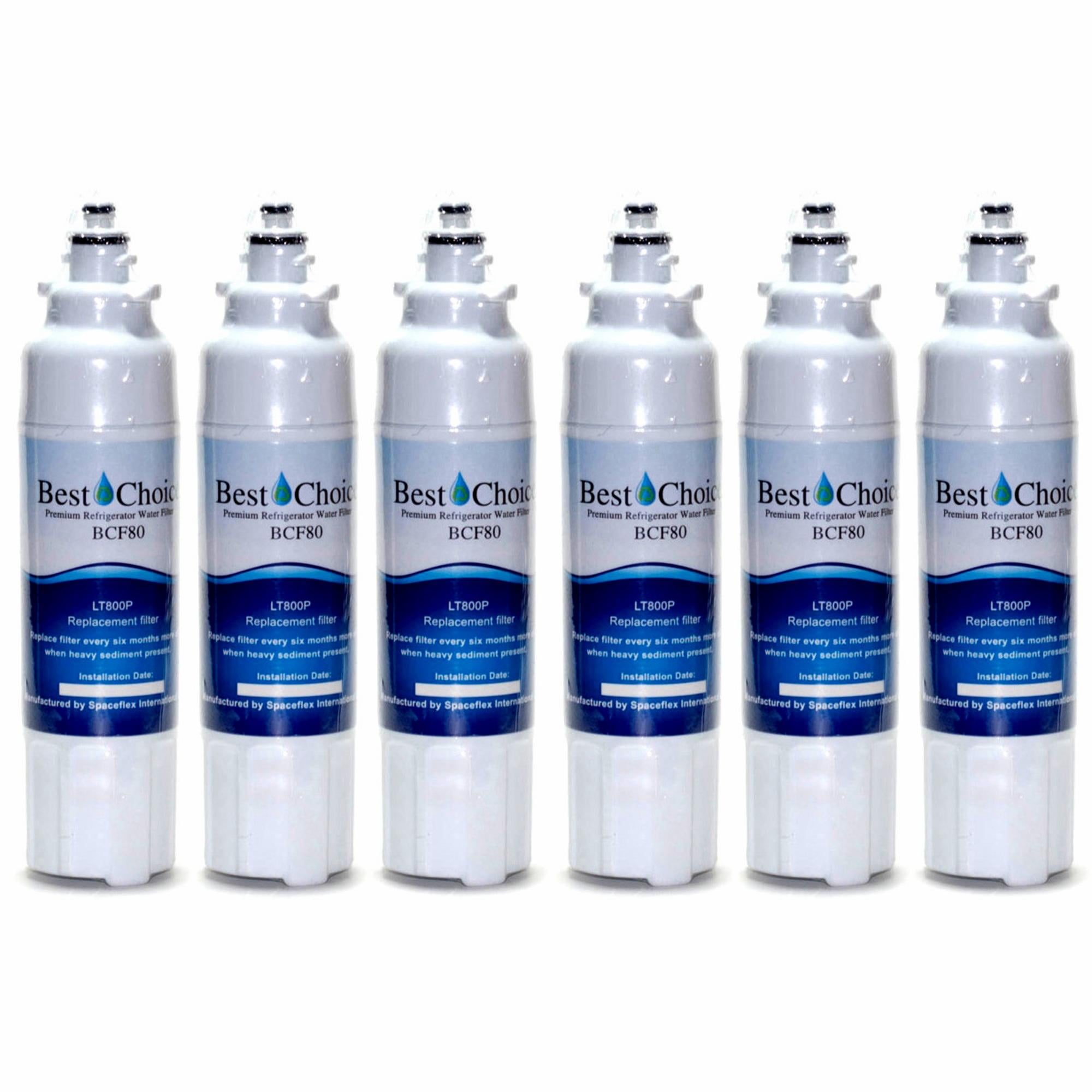 6-PACK REFRIGERATOR WATER FILTER FITS LG LT800P LT800PC ADQ73613401 ADQ72910901