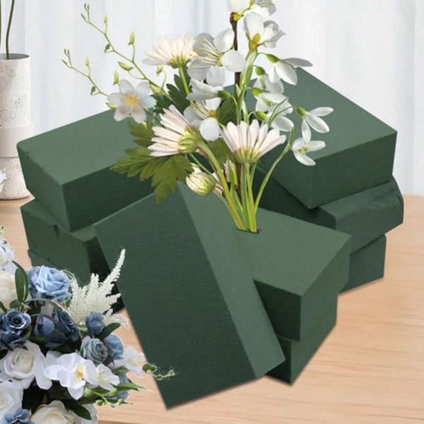 30Pieces Floral Foam Blocks Green Floral Foam For Flower Arrangements Flower Foam Blocks Florist Foam Dry Foam Plant Foam Wet Foam For Artificial Flowers 5.5 X 3.2 X 1.8 Inches