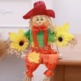 thumbnail image 5 of Halloween Hanging Scarecrow Swing Ornament for Fall Decor, Rustic Wall Decoration Prop, Festive Autumn Seasonal Party for Home Classroom, 5 of 7