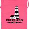 thumbnail image 4 of Inktastic I Love Lighthouses Girls Baby Bodysuit, 4 of 5
