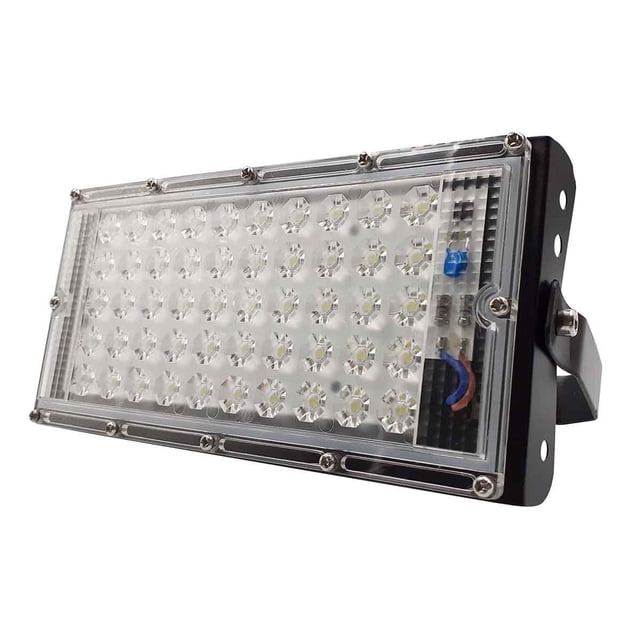 Lampara LED Reflector 50W 4500lm Luz Dia Con Mica Transparente Tianlai
