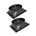 thumbnail image 3 of simhoa 2 Pieces Duct Connector Flange Air Ventilation Adapter Fittings Dryer Vent Adapter for Kitchen Connecting Exhaust Outlet Wall 208mmx183mmx72mm, 3 of 9
