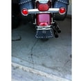 thumbnail image 2 of Guardabarros trasero de piel sintética para motocicleta con flecos para viajes 黑色, 2 of 7