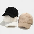 thumbnail image 3 of CoCopeanut Fashion Autumn Winter Outdoor Warm Cap Wool Thicken Baseball Cap Women Girls Solid Snapback Adjustable Hip-Hop Hat Visor, 3 of 6