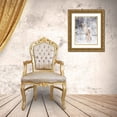thumbnail image 3 of Bluebird Barn 26x31 Gold Ornate Wood Framed with Double Matting Museum Art Print Titled - Deer in Winter Forest, 3 of 4