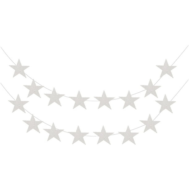 Cateissary Uds. Conjunto de tarjeta de papel dorada de 13 pies, cartel decorativo para fiesta, cartel personalizado para fiesta de cumpleaños, Kits de decoración para fiestas Estrella plateada 13 pies