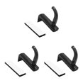 thumbnail image 3 of Sidaley Estante para auriculares Soporte de pared para auriculares de plástico Soporte para auriculares con pantalla para PC Soporte adhesivo para Type1 NO1, 3 of 6