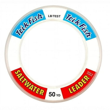 Trik Fish SWL0012501 Mono SW Leader Wrist Spool 125 lb 50 Yards Clear