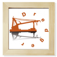 thumbnail image 1 of Sediment Dredger Works Art Deco Fashion Square Picture Frame Wall Tabletop Display, 1 of 3