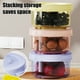 thumbnail image 5 of Juego de 8 recipientes herméticos para almacenar alimentos | Cajas de control de porciones de 60 ml con escala de medición | Apto para microondas, congelador y lavavajillas para preparar comidas y r, 5 of 6