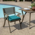 thumbnail image 4 of ARDEN Outdoor Seat or Rocking Chair Cushion, 19 in x 18 in, Water Repellent, Fade Resistant, Lake Blue Leala, 4 of 12
