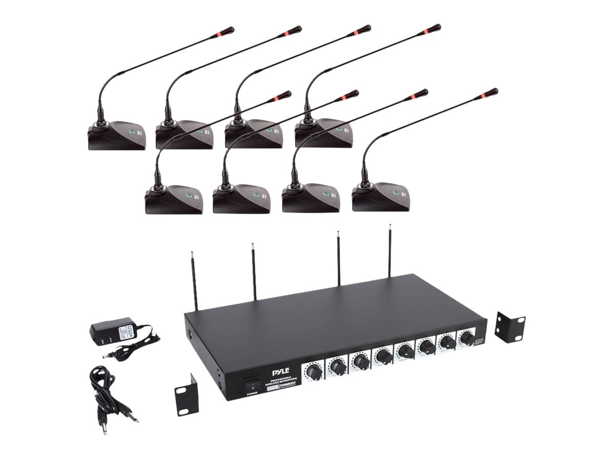 PYLEHome PDWM8300 - Professional Conference Desktop VHF Wireless Microphone System