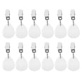 thumbnail image 1 of Uxcell 12Pcs Pesas para Mantel, Colgante de Mármol con Clip de Metal en Forma de Gota, Blanco, 1 of 6