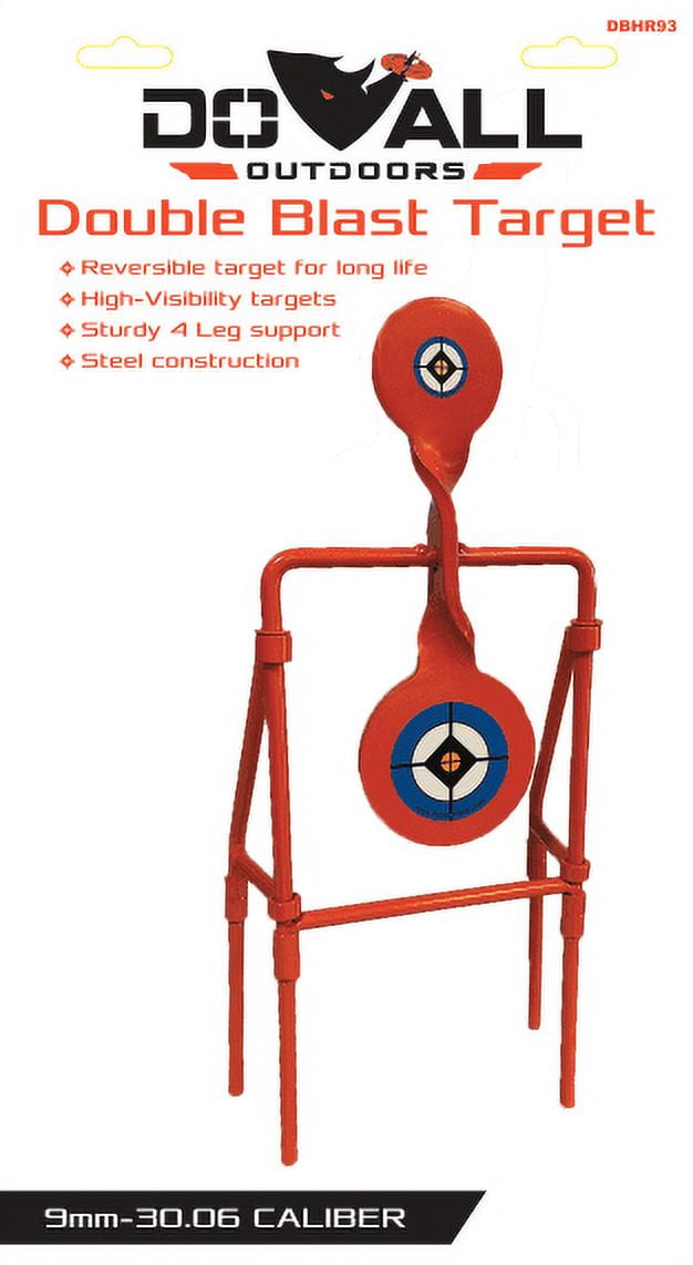 Do All Outdoors Double Blast High Cal Spinner Shooting Target 7.4 LBS