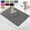 Black, variant on Lwlmwt Flocked Bath Mat,Checkered Style,Soft and Absorbent Bath Mats,Ater-absorbing and Anti-slip Floor Mat,for Bathroom Floor,Tub & Shower