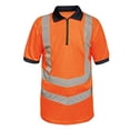 thumbnail image 1 of Regatta - Polo Pro Alta Visibilidad para Hombre (Naranja, Marino), 1 of 2