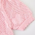 thumbnail image 5 of WIBACKER 1-7Y Baby Kids Short Sleeve Cardigan Bolero Shrug Little Girls Crop Knit Sweater, 5 of 11