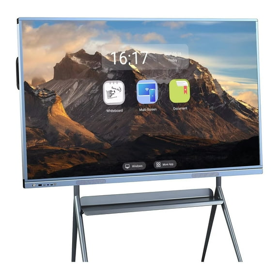 BELNET Touch Screen Interactive Whiteboard, 55 Inch Digital Electronic All-In-One Smartboard, 4K Monitor Touchscreen for Presentation and Player for Advertisin