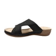thumbnail image 2 of Sandalias de playa de cuña con punta abierta y huecos cómodos para vacaciones de ocio para mujer Wmkox8yii  ytu3469, 2 of 3