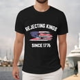 thumbnail image 4 of Linfrsh American Flag T Shirts for Men American Flag 250 Years Independence Day 4th of July Graphic Tee(Black,2XL), 4 of 5