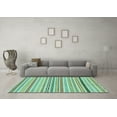 thumbnail image 3 of Ahgly Company Indoor Rectangle Abstract Light Blue Modern Area Rugs, 5' x 8', 3 of 4