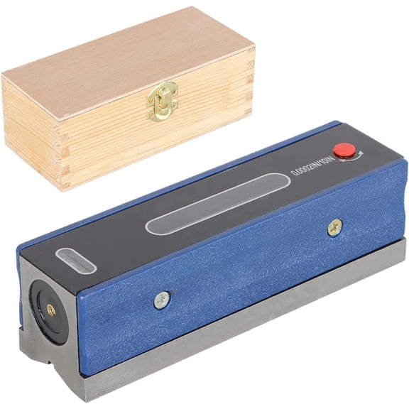 EPOTOOR 6 Inch Level Tool Precision Level Tool Precision Cast Iron Body for Machinist, with Wooden Case