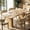 Natural, variant on TacleeKii 62" Dining Table for 6-8, Rectangle Wooden Kitchen Table with Double Robust Pedestal, for Dining Room, Kitchen, Natural