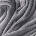 thumbnail image 4 of Bare Home Microplush Fleece Blanket - 300 GSM - Fuzzy Microfleece - Soft & Plush - Full/Queen, Gray, 4 of 5