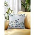 thumbnail image 2 of Outdoor Pillows Waterproof, Teal Blue Eucalyptus Bedding Throw Pillows with Insert for Couch Sofa Bed, Coastal Starfish Botanical 16x16 Inch Pillowcases Decorative Camping Patio Pillow Set of 1, 2 of 8