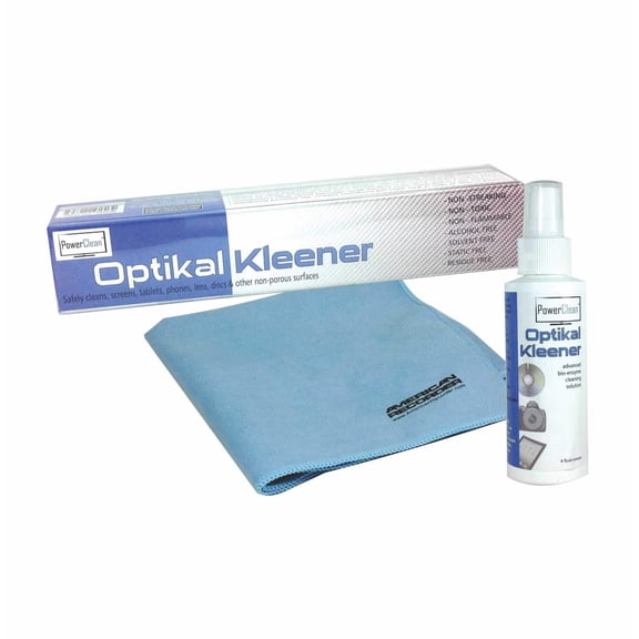 POWERCLEAN Optikal Kleener - Screen, Lens Disc Cleaning Kit - Large Size