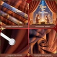 thumbnail image 4 of Starry Design Love Came Down Banner Religious Theme Nativity Banner Golden Star Red Background Christmas Banner for Christmas Decoration Church Event Religious Ceremony, 4 of 9