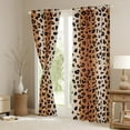 thumbnail image 3 of Castle Fairy Teens Leopard Print Curtains Pack of 2 (42x84 Each),Abstract Gradient Curtains Blackout,Animal Print Bedroom Curtains,Ultra Soft Home Decor, 3 of 6