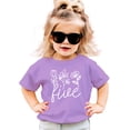 thumbnail image 3 of Five Floral 5th Birthday Shirt for Toddler Girls Fifth Birthday Outfit Purple Shirt 4T, 3 of 4