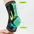 thumbnail image 3 of Pebbuoy Sports Ankle Brace Sock Pressure Protection Great Breathability Sweat Absorbent Ankle Compression Sleeve Tendonitis Arthritis Sports Running Foot Support Stabilizing Ankle Wrap, 3 of 7