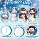 thumbnail image 3 of Calcetines de invierno Moucuny para colgar en 3D, diseño de muñeco de nieve, 40 cm, 4 unidades, 3 of 6