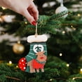 thumbnail image 2 of Vintage Wooden Reindeer Christmas Ornament – Rustic Stocking Hanging Decoration for Tree, Fireplace, Gift Wrap, Holiday Home Decor, 2 of 5