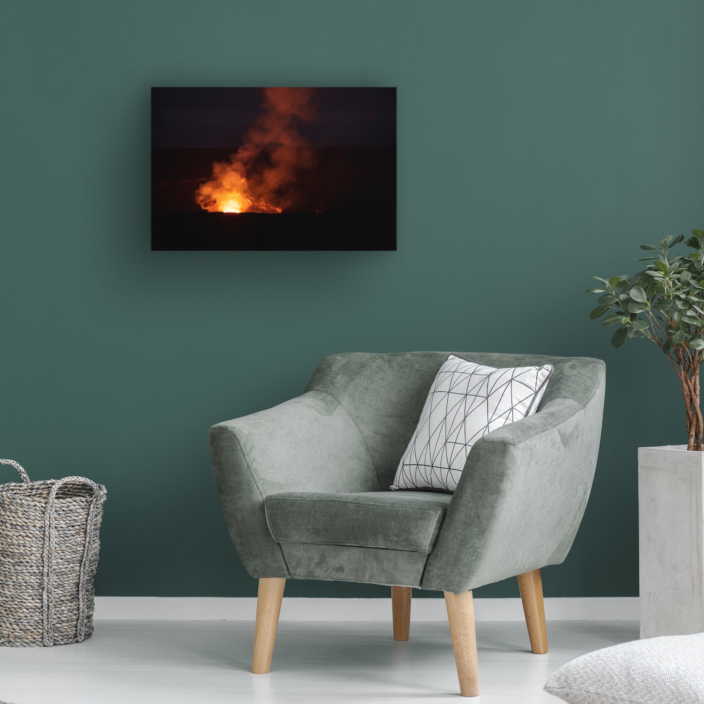 Robert Michaud 'Kilauea Lava Lake' Canvas Art