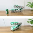 thumbnail image 2 of Double Layer Cans Storage Racks Cans Rolling Holder Refrigerator Beverage Rack, 2 of 8