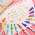 thumbnail image 5 of Escritura de de de para Estudiantes Manualidades de Dibujo - 8 colores Macarena bolígrafo de contorno de doble línea, 5 of 5