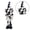 Standing posture, variant on SDFGTstore Cattle Cow Face less Doll Decorations Black White Fabric Art Cow Decorations