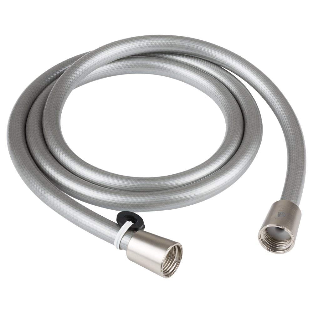60" Vinyl RV Shower Hose Brushed Satin Nickel