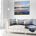 thumbnail image 2 of Designart Approach To Dyrholaey Durign Sunrise - Seashore Throw Pillow - 16x16, 2 of 4